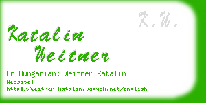 katalin weitner business card
